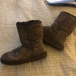 Brown short Uggs, size 8